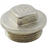 Заглушка FADO Fitt Nickel с наружной резьбой Н 3/4"