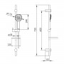 IMPRESE набір душовий, NOVA OPAVA змішувач для ванни, гарнітур душовий (10075+t03800101SR), хром