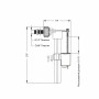 Клапан Lidz LT03 бічної подачі 1/2 та 3/8