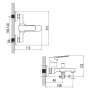 Смеситель MARMORE Ø35 для ванны литой CORSO DB-1C138C (9623200)