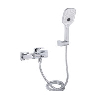 Змішувач для ванни Qtap Tern (c душевым гарнитуром) QTTER259CRM47586 Chrome