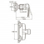 Смеситель HM Ø40 для душа AQUATICA HM-1D131C (9736300)