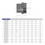 Ниппель ПВХ Effast RGRAFG032D переходной с внутренней резьбой, d32x1"