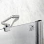 Штора на ванну Lidz Brama SS120x140R.CRM.FR скло Frost 6 мм, права