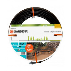 Шланг сочащийся Gardena Micro-Drip-System 13,7мм (1/2") 50м + м/блок 1000