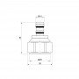 Наконечник Icma 24х1,5, 16х2,2-16х2,25 №100