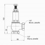 Предохранительный клапан Icma 1/2" ВР №254