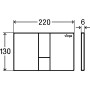 Панель змиву Prevista д/бачків Visign for Style 24, чорний, Viega 773304