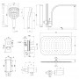Термостатична душова система прихованого монтажу Qtap Votice QT65T105NGCSET