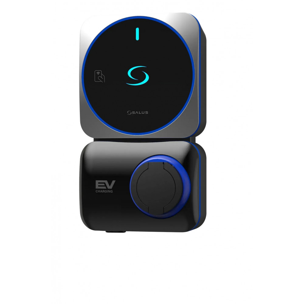 SALUS Трифазна зарядна станція EVT11EU для електромобілів, 11кВт, з кабелем та роз'ємом TIPE-2 (5 м)
