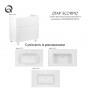 Тумба напольная Qtap Scorpio 800х825х500 WHITE QT1473TNВ801NW