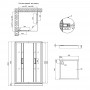 Набор Qtap душевая кабина Taurus CRM1099SC6 Clear 2020x900x900 мм + поддон Tern 309912C 90x90x12 см с сифоном