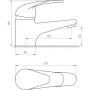 Смеситель для умывальника EcoMix ENERGO E-GEZ-101-WH