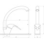 Смеситель для кухни EcoMix ENERGO E-GEZ-203S-WH