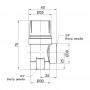 Предохранительный клапан Icma 3/4" ВР 1,5 бар №241