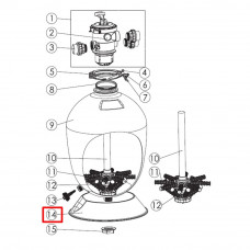 Подставка фильтра Emaux T600/T700/T600B/T700B