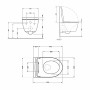 Унітаз підвісний Qtap Scorpio Ultra Quiet безобідковий з сидінням Soft-close MATT BLACK QT14332380AMB