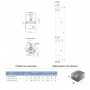 Насос центробежный скважинный 0.25кВт H 38(22)м Q 16(12)л/мин Ø51мм DONGYIN 2SDm0.7/32 (777061)