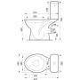 Компакт Cersanit 679 PRESIDENT 010 3/6 с сиденьем полипропилен