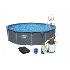 Сборный бассейн Bestway Hydrium 561CS (549х130 см) с песочным фильтром, лестницей и тентом