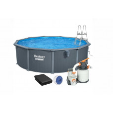 Сборный бассейн Bestway Hydrium 561CU (460х120 см) с песочным фильтром, лестницей и тентом