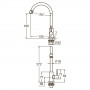 Смеситель KT 1/2" монокран на гайке SS AQUATICA KT-1G170P (9722601)