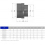 Муфта ПВХ Effast RERMRE040D редукційна, із внутрішньою різьбою d1-1/4"х1"