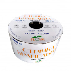 Стрічка крапельна з плоским емітером Ø16мм 20см 6міл 1.38л 500м FLORA (5076604) Стрічка крапельна з плоским емітером Ø16мм 20см 6міл 1.38л 500м FLORA (5076604)