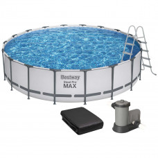 Каркасный бассейн Bestway 56462 (549х122 см) с картриджным фильтром, лестницей и защитным тентом