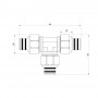 Тройник обжимной Icma 16 №536