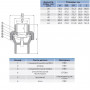 Обратный клапан ERA, диаметр 40 мм.
