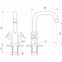 Смеситель для умывальника Globus Lux DUKAT-8 SD8-101S