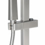 Душова система для кабіни Qtap Capricorn на три споживача (з виливом) 53103KNN Brushed Nickel PVD