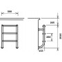 Сходи для басейну Flexinox Two-Pieces Electropolished (4 сходинки), AISI-316L (нижня частина)