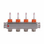 Колектор із витратомірами (нерж.) 3/4"х4 Icma № К073