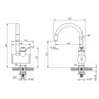 Проточный кран-водонагреватель кухонный для кухни Lidz Warm 058 LDWAR058WCR24985 White / Chrome