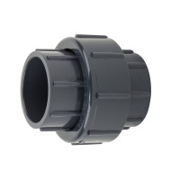 Муфта ПВХ Aquaviva розбірна клей-клей d63 мм
