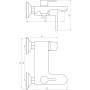 Смеситель для ванны Globus Lux Laguna GLA-0102N-10-BB