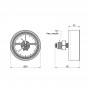 Термоманометр Icma 1/2" 0-6 бар, заднее подключение №259