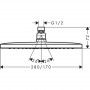 CROMA E верхнiй душ 280 1jet, хром