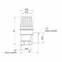 Предохранительный клапан SD Plus 1/2" ВР 2,5 бар SD24425