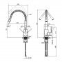 Смеситель для кухни Lidz Aria 015F4 с гибким изливом (k35) LDARI015F4NKS34943 Nickel