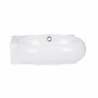 Раковина Qtap Leo 430x290x140 White з донним клапаном QT11115011LW