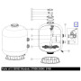 Кран шестиходовой Emaux MPV04 (2'') боковой (88280812B)