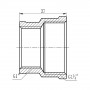 Муфта редукционная SD Forte 1" 1/4х1" ВВ SF3573225