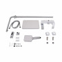 Душова система універсальна Qtap Swan Cascada на три споживача (з виливом) QTSWA111CRW45570 Chrome/White