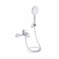 Смеситель для ванны Qtap Taurus (c душевым гарнитуром) QTTAU259CRM45661 Chrome