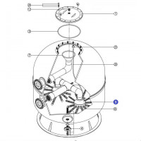Коллектор фильтра Kripsol Ø 90-110 (RCFI0009.01R)