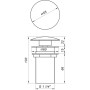 Донный клапан Globus Lux HG15-03B (Click-clack)