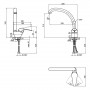 Смеситель для кухни Lidz Premiera 008 (k40) LDPRE008FCRM35573 Chrome
